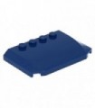 Dark Blue Wedge 4 x 6 x 2/3 Triple Curved