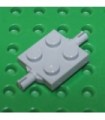 Light Bluish Gray Plate, Modified 2 x 2 with Wheels Holder