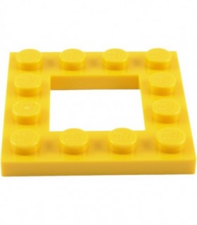 Yellow Plate, Modified 4 x 4 with 2 x 2 Cutout