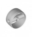 Light Bluish Gray Cylinder 4 x 4 x 1 2/3 with Pin Holes and Center Bar