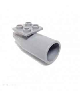 Light Bluish Gray Engine, Smooth Large, 2 x 2 Thin Top Plate