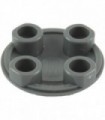 Dark Bluish Gray Plate, Round 2 x 2 with Rounded Bottom