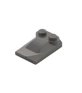 Dark Bluish Gray Brick, Modified 2 x 3 x 2/3 Two Studs, Wing End