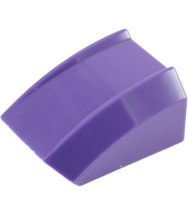 Dark Purple Slope, Curved 2 x 2 Lip, No Studs