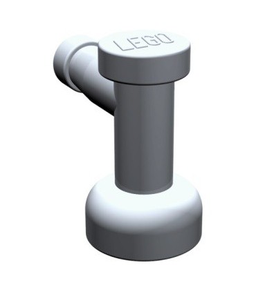Light Bluish Gray Tap 1 x 1 without Hole in Nozzle End