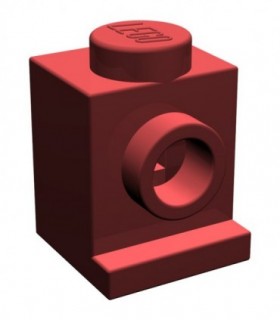 Dark Red Brick, Modified 1 x 1 with Headlight