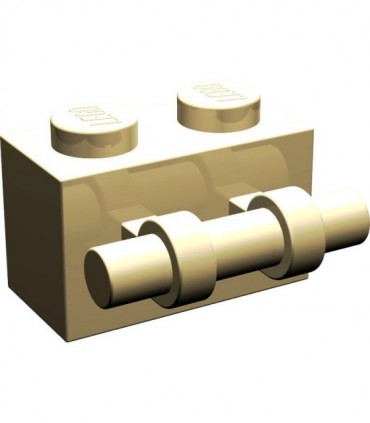 Tan Brick, Modified 1 x 2 with Handle