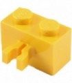 Yellow Brick, Modified 1 x 2 with Vertical Clip