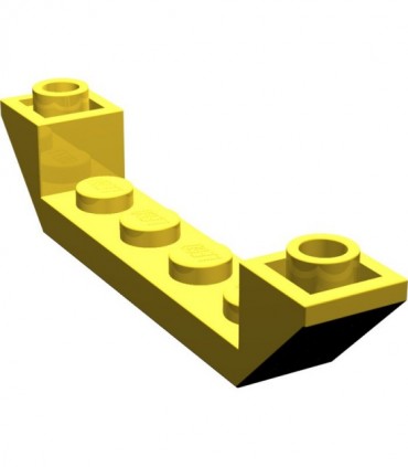 Yellow Slope, Inverted 45 6 x 1 Double with 1 x 4 Cutout