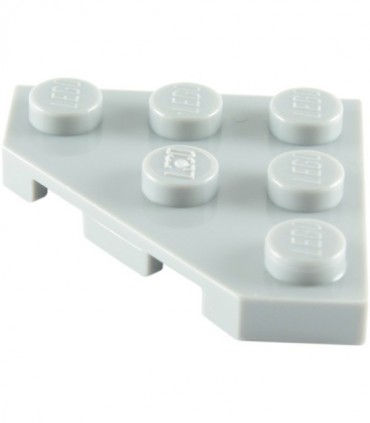 Light Bluish Gray Wedge, Plate 3 x 3 Cut Corner