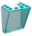 Trans-Light Blue Windscreen 3 x 4 x 4 Inverted, Rounded Top Inside Edges