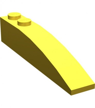 Yellow Slope, Curved 6 x 1