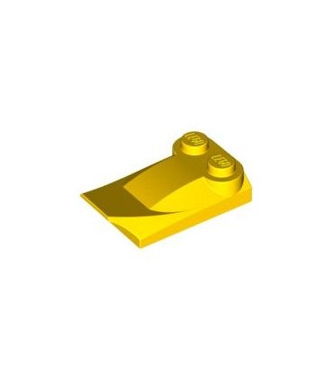 Yellow Brick, Modified 2 x 3 x 2/3 Two Studs, Wing End