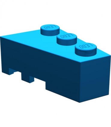 Blue Wedge 3 x 2 Right