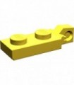 Yellow Hinge Plate 1 x 2 Locking with 1 Finger On End