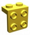 Yellow Bracket 1 x 2 - 2 x 2