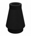 Black Cone 1 x 1 with Top Groove