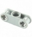 Light Bluish Gray Technic, Axle and Pin Connector Perpendicular 3L with Center Pin Hole