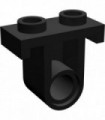 Black Technic, Pin Connector Plate with One Hole (Single on Bottom)