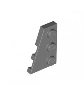 Dark Bluish Gray Wedge, Plate 3 x 2 Left