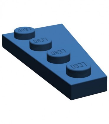 Dark Blue Wedge, Plate 4 x 2 Left