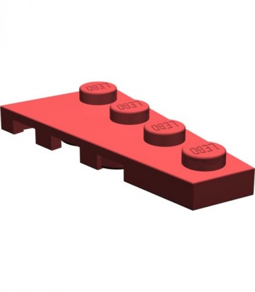 Dark Red Wedge, Plate 4 x 2 Right