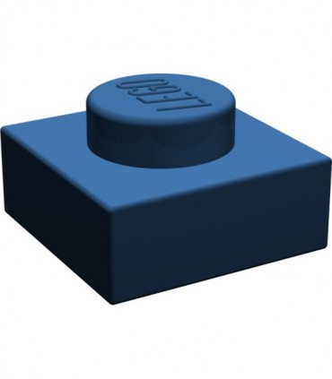 Dark Blue Plate 1 x 1
