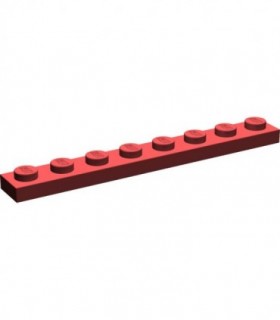 Dark Red Plate 1 x 8