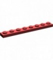 Dark Red Plate 1 x 8
