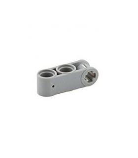 Light Bluish Gray Technic, Axle and Pin Connector Perpendicular 3L with 2 Pin Holes