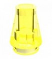 Trans-Yellow Cone 1 x 1 with Top Groove
