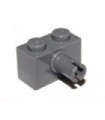 Dark Bluish Gray Brick, Modified 1 x 2 with Pin