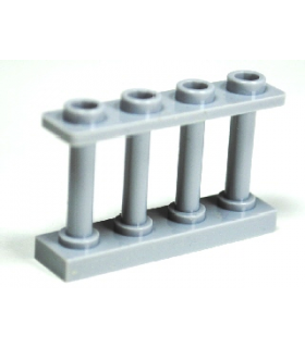 Light Bluish Gray Fence Spindled 1 x 4 x 2 with 4 Studs