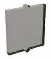 Trans-Black Glass for Window 1 x 2 x 2 Flat Front