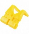 Yellow Minifig, Life Jacket, Center Buckle
