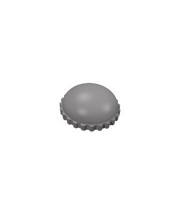 Dark Bluish Gray Minifig, Headgear Cap, Knit