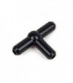 Black Pneumatic T Piece New Style (T Bar)