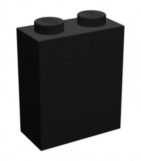 Black Brick 1 x 2 x 2 with Inside Stud Holder