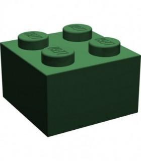 Dark Green Brick 2 x 2