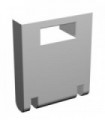 White Container, Box 2 x 2 x 2 Door with Slot