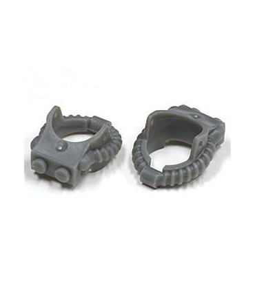 Dark Bluish Gray Minifig, Fire Helmet Breathing Hose