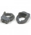 Dark Bluish Gray Minifig, Fire Helmet Breathing Hose
