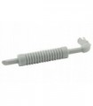 Light Bluish Gray Vehicle, Exhaust Pipe with Technic Pin, Flat End and Pin with Round Hole