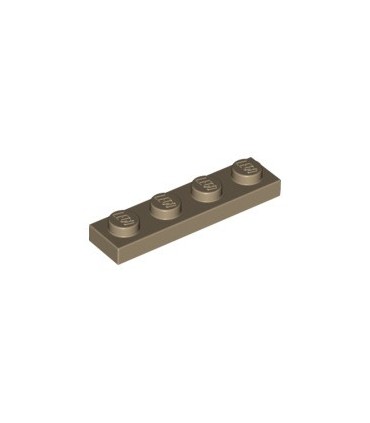 Dark Tan Plate 1 x 4