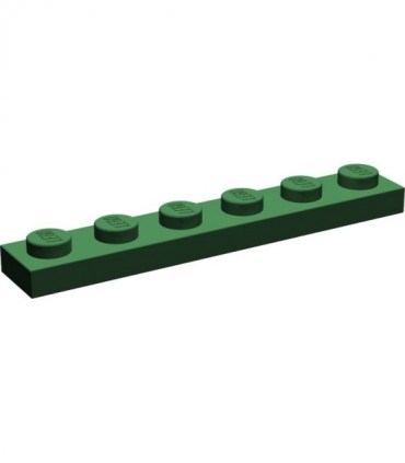 Dark Green Plate 1 x 6