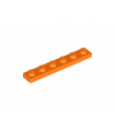 Orange Plate 1 x 6