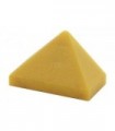 Pearl Gold Slope 45 2 x 1 Triple with Bottom Stud Holder