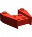 Red Wedge 3 x 4 without Stud Notches