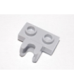 Light Bluish Gray Plate, Modified 1 x 2 with Small Towball Socket on Side