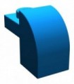 Blue Brick, Modified 1 x 2 x 1 1/3 with Curved Top